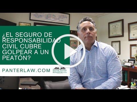 ¿El seguro de responsabilidad civil cubre golpear a un peatón?