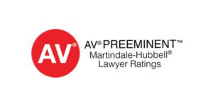 AV® Preeminent™ Martindale Hubbell® Calificaciones de abogados horizontales